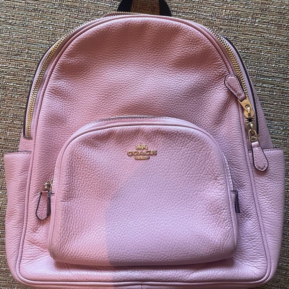 Pink Coach Leather Backpack - Picture 3 of 3